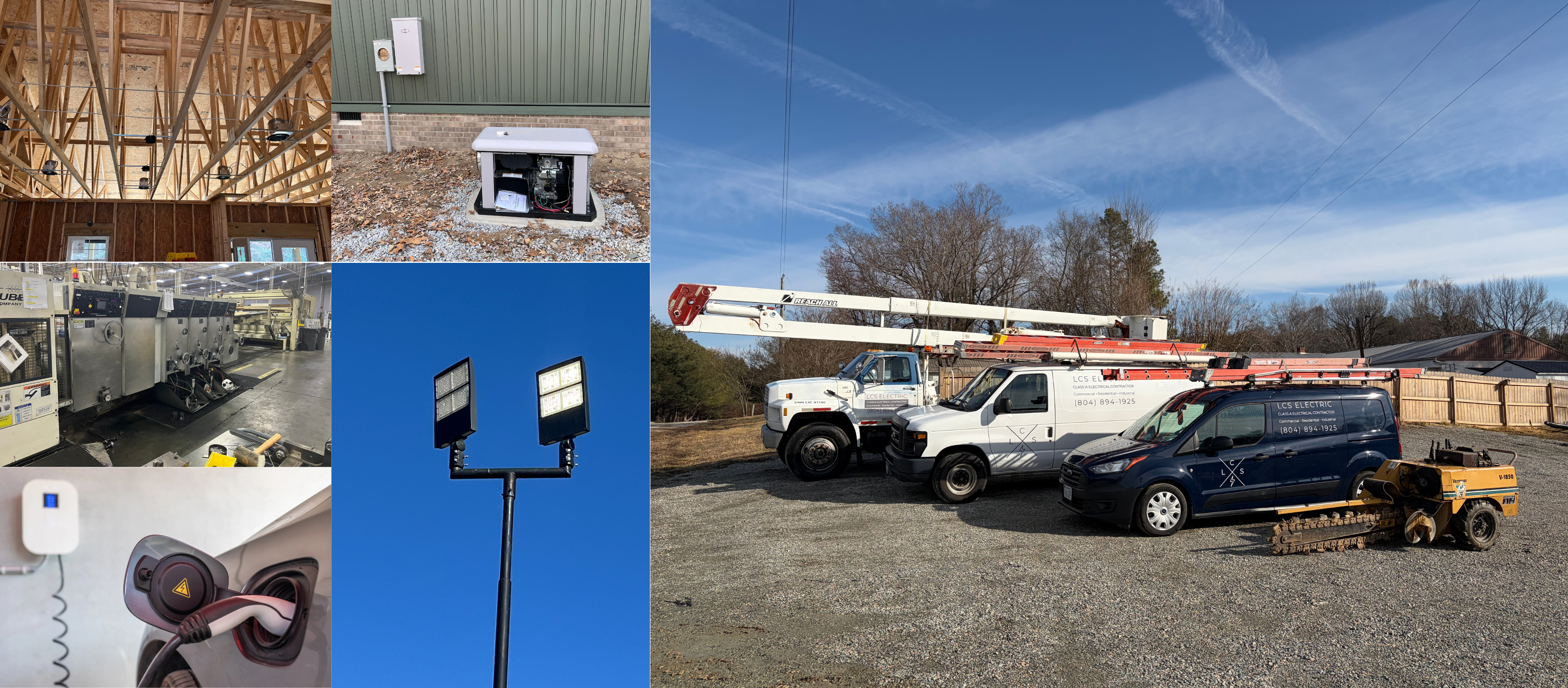 LCS Electric licensed electrical contractor services in Richmond, Amelia, and Central Virginia